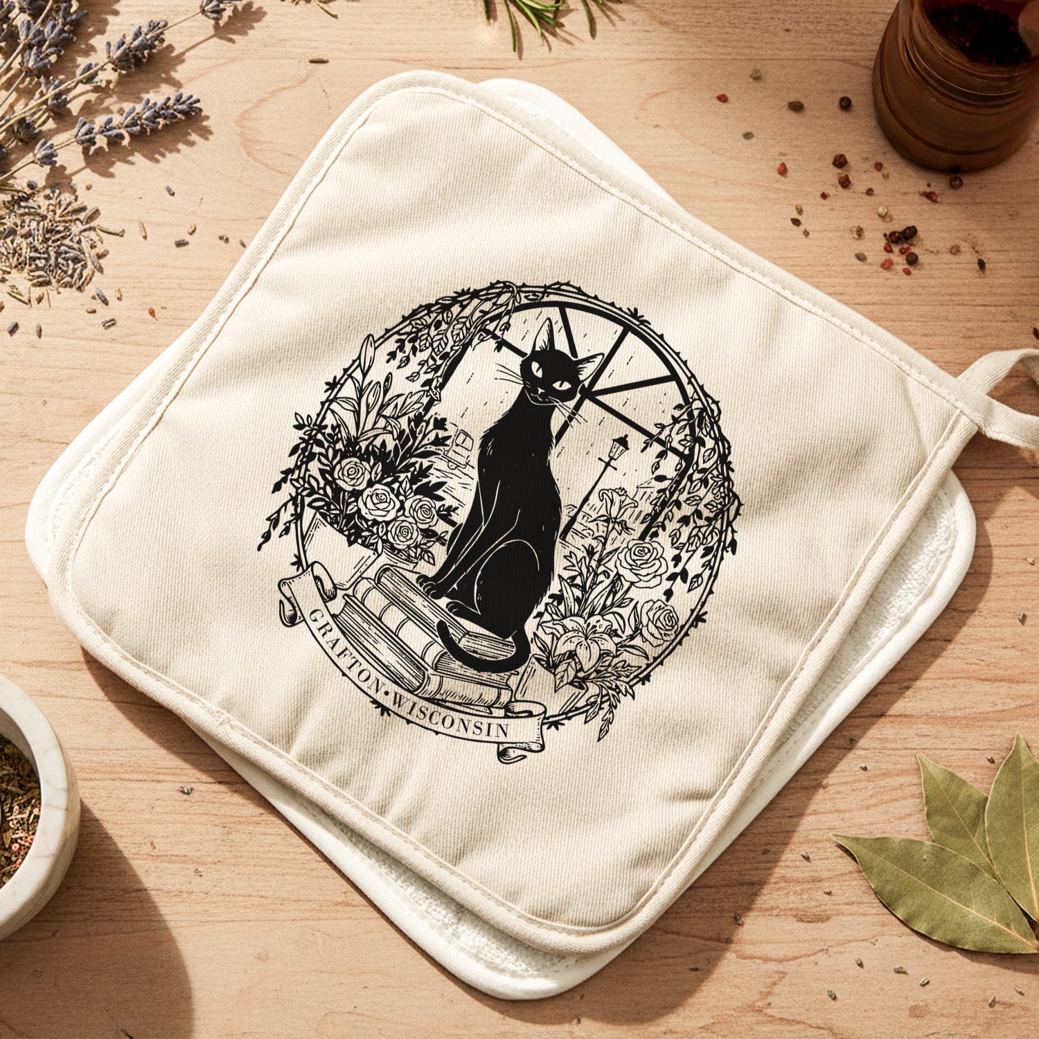 Black Cat Boutique - Custom Cotton Pot Holder
