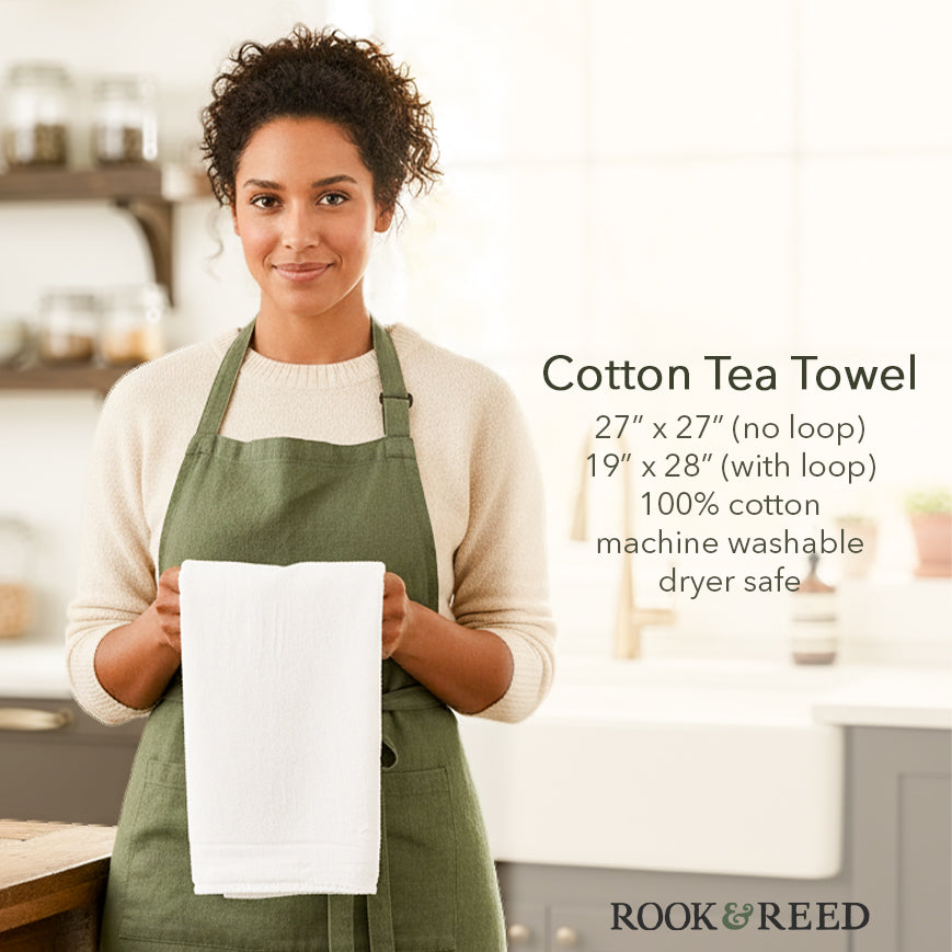 Books & Houseplants - Cotton Tea Towel