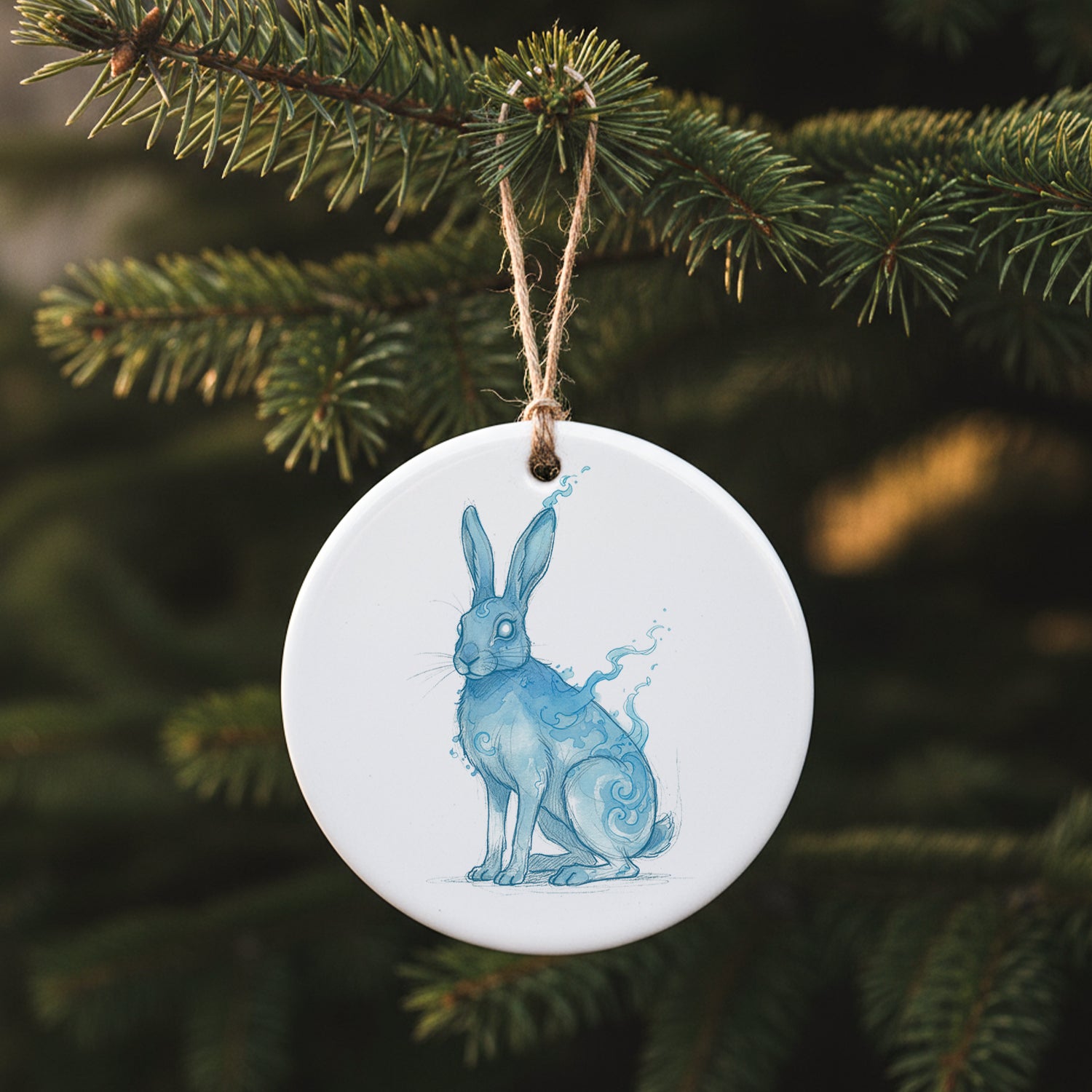 Magic Rabbit Illustration - Ornament