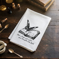 Open A Book & Watch Your Thoughts Take Flight - Cotton Tea Towel